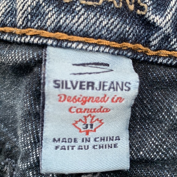 Washed Out Blue Y2K "Silver Jeans" Low Waisted Flared Jeans - Picture 5 of 10